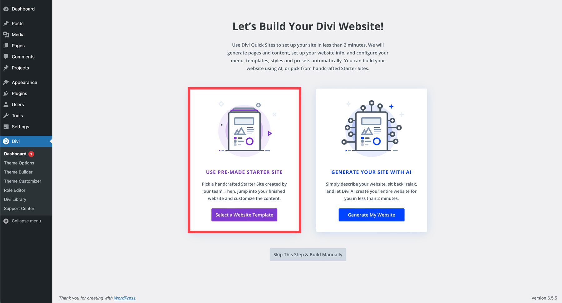 Branding Coach starter site for Divi