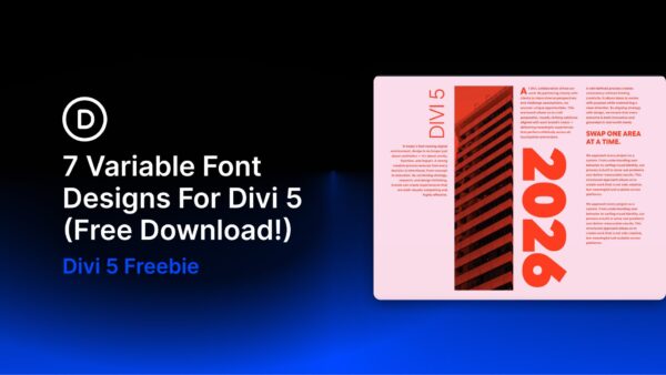 7 variable font designs for divi 5