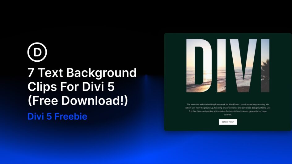 7 text background clips for divi 5 free download