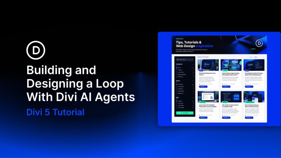 Building and designing a loop with divi ai agents