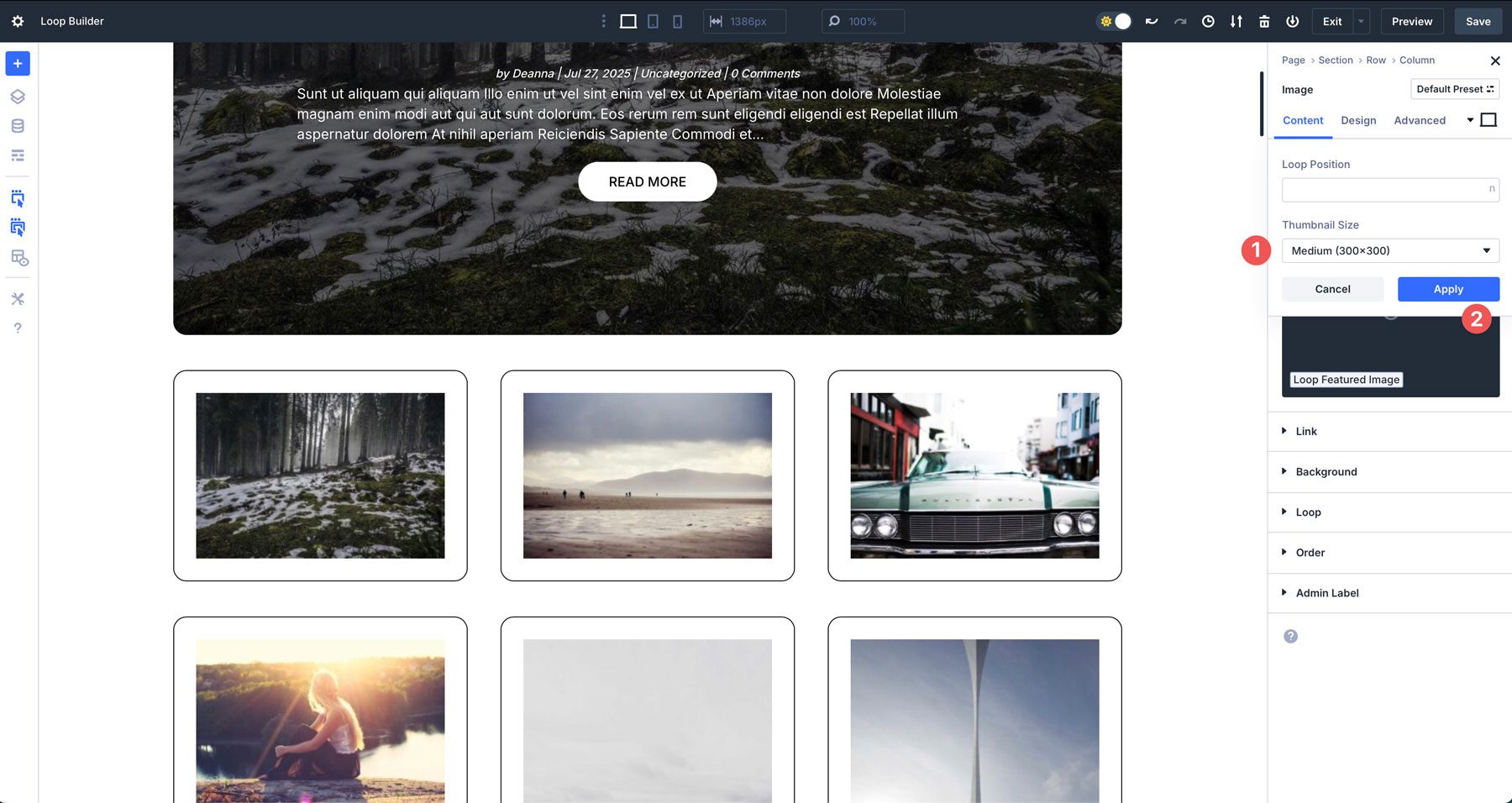 Divi 5 Loop Builder