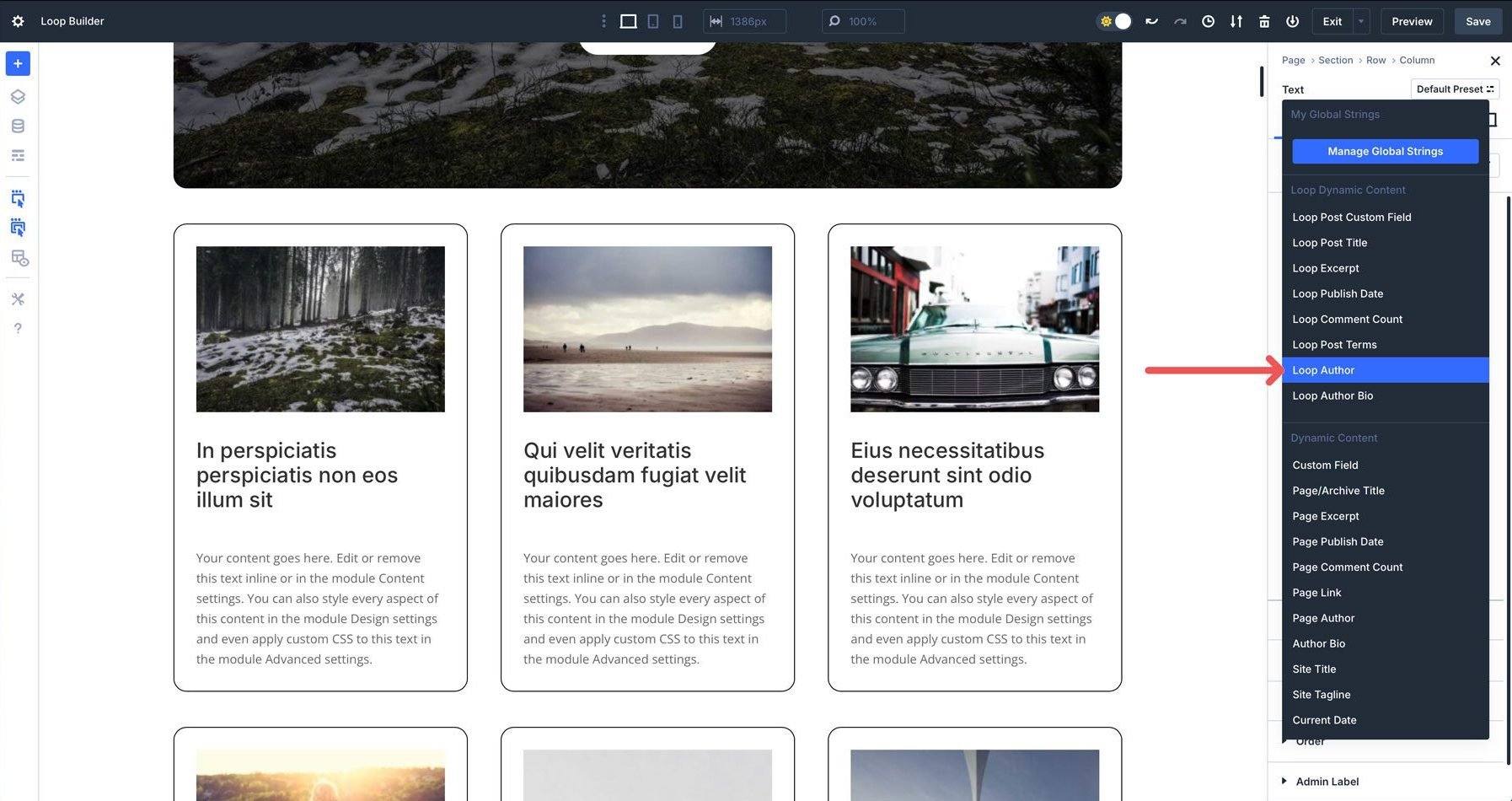 Divi 5 Loop Builder