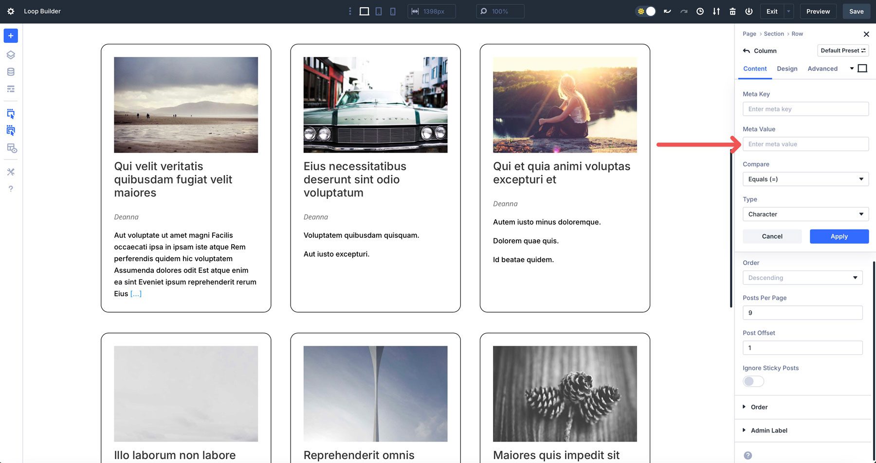 Divi 5 Loop Builder
