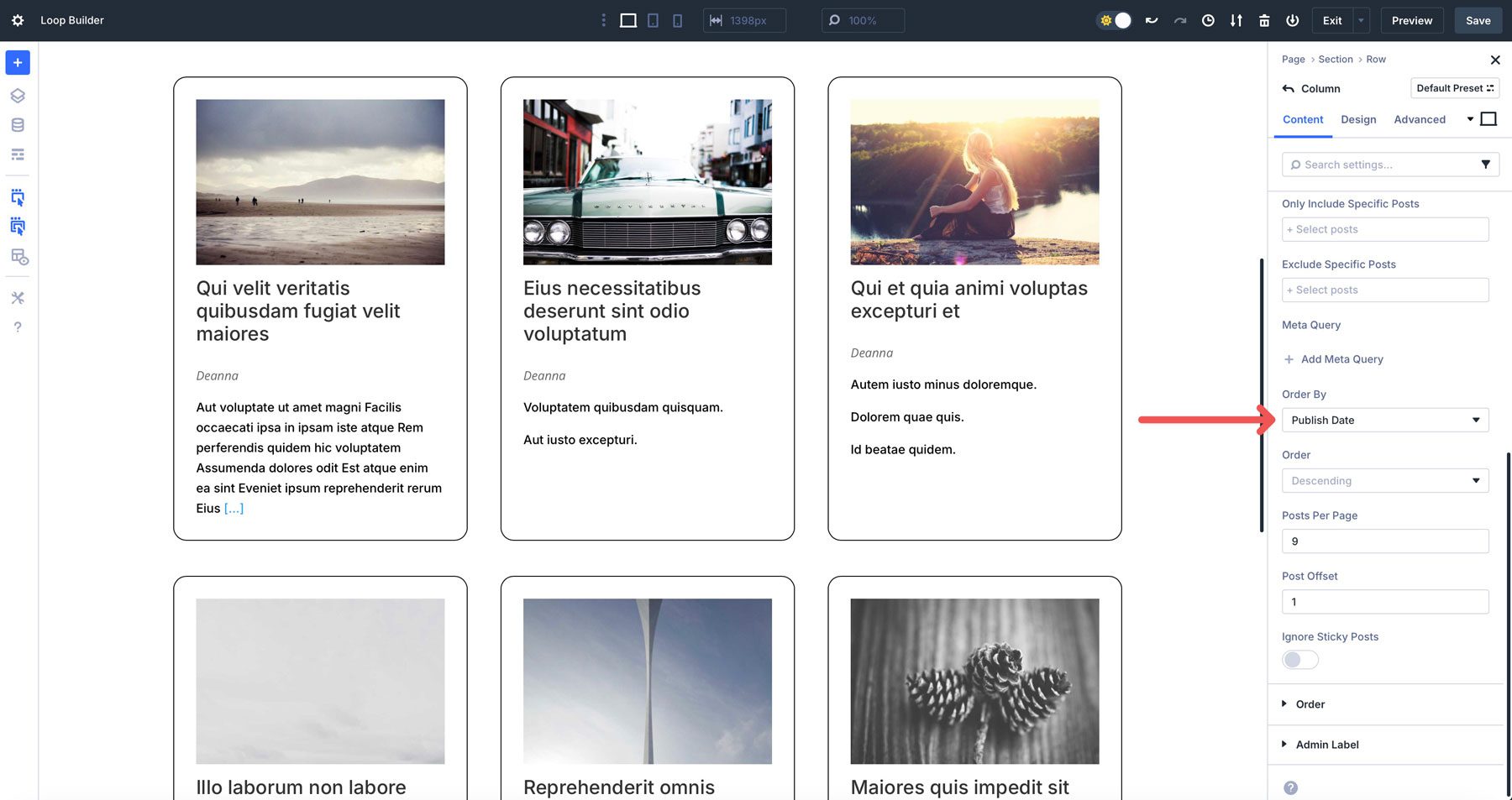Divi 5 Loop Builder