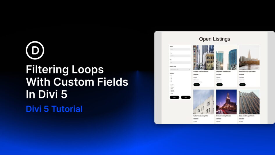 Divi 5 filtering loops with custom fields ft img 3