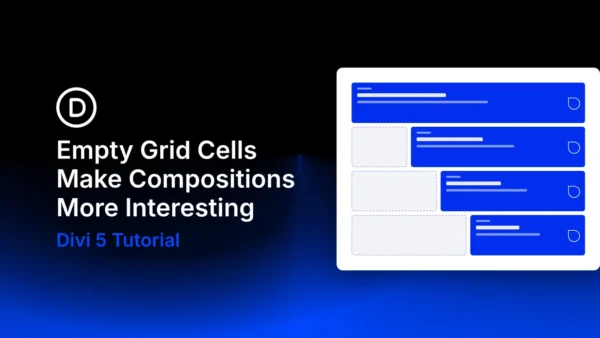 Css grid to use empty cells and white space in divi 5